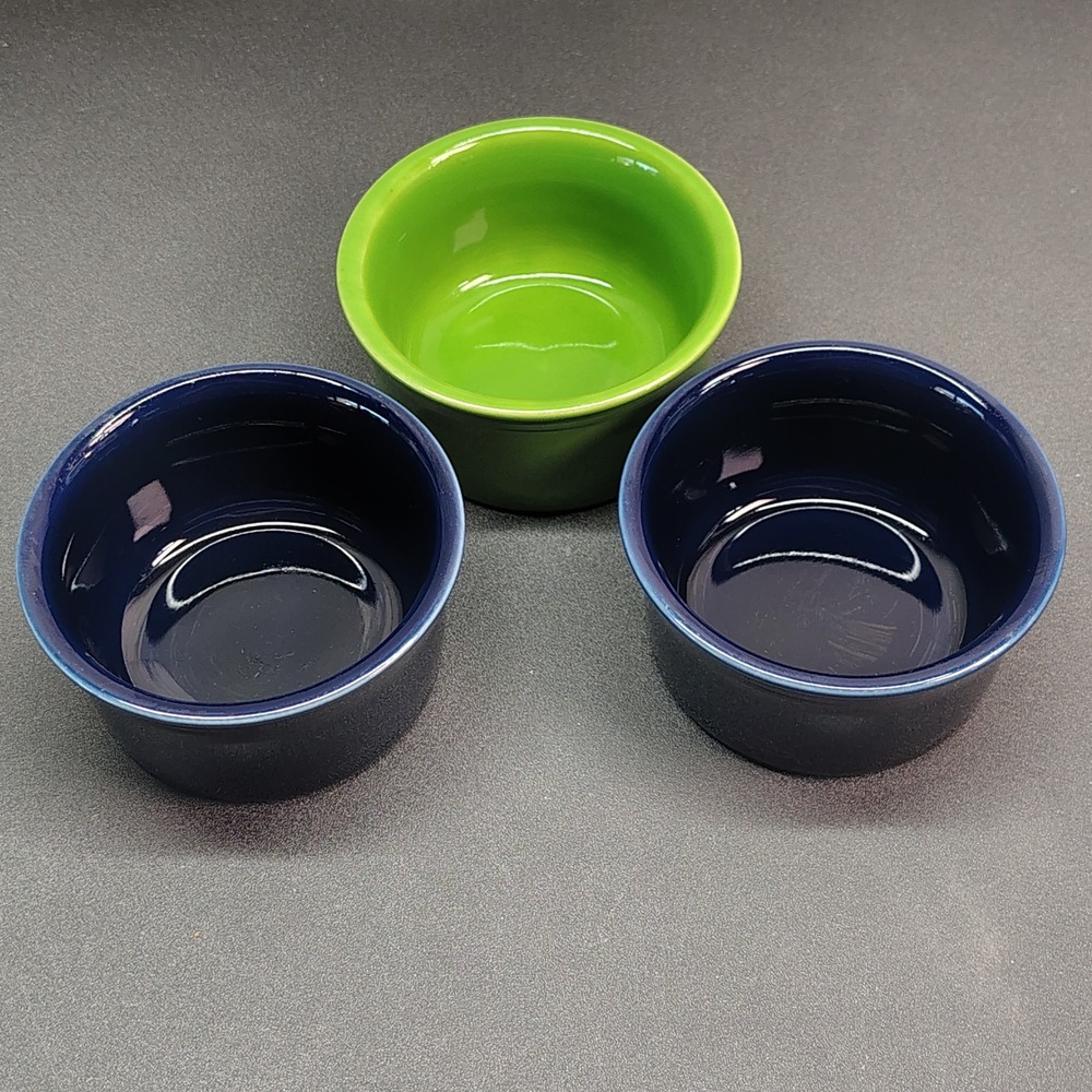 Fiesta Ramekin Set Home 3.5in Blue Green (Ceramic Bowls )